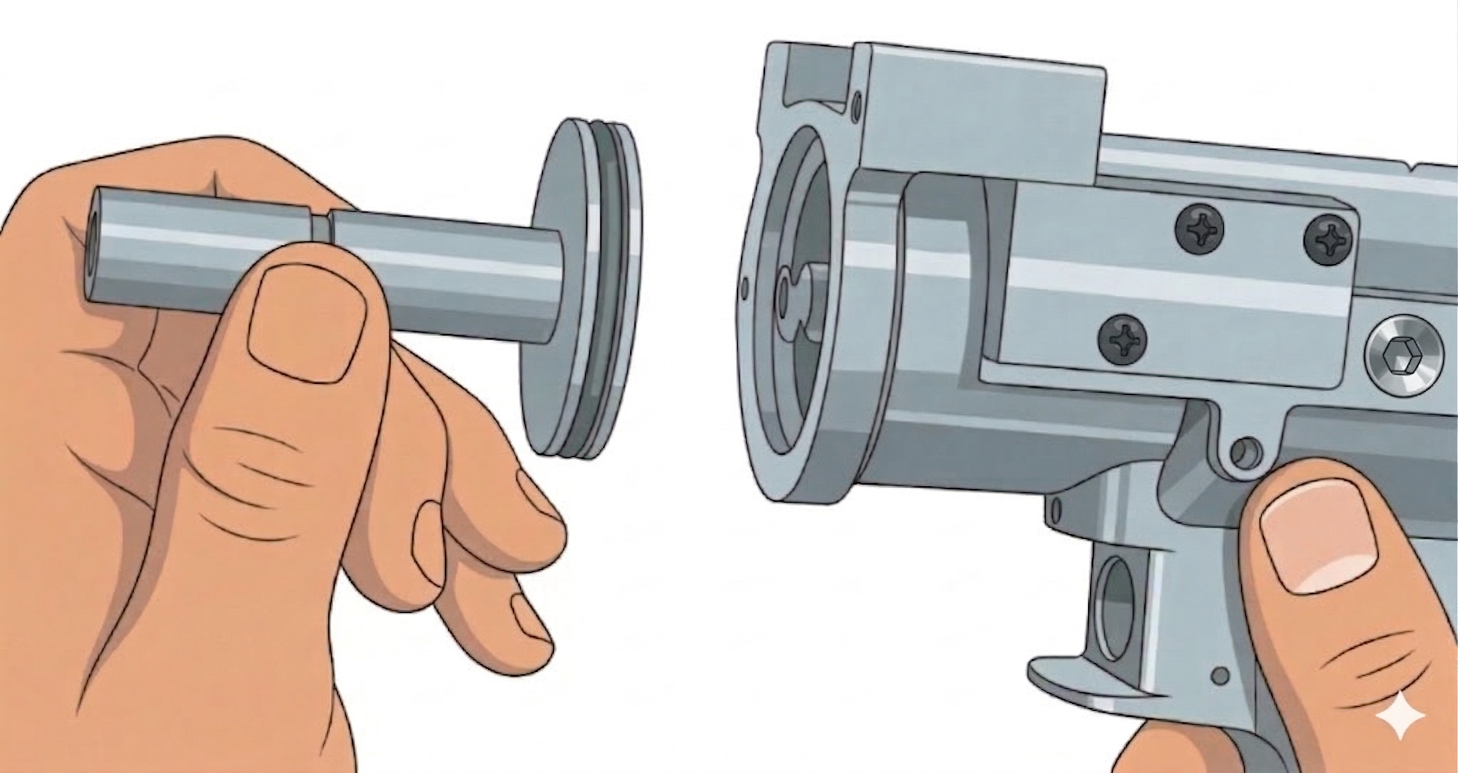 Step 3: Remove collet piston