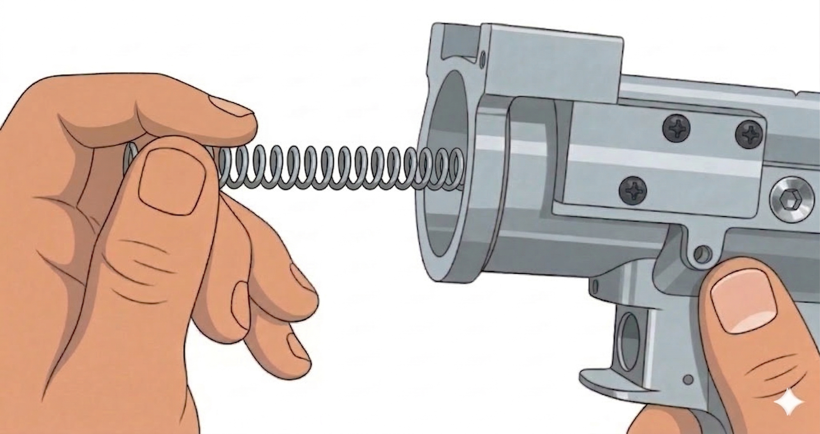 Step 4: Remove collet piston spring