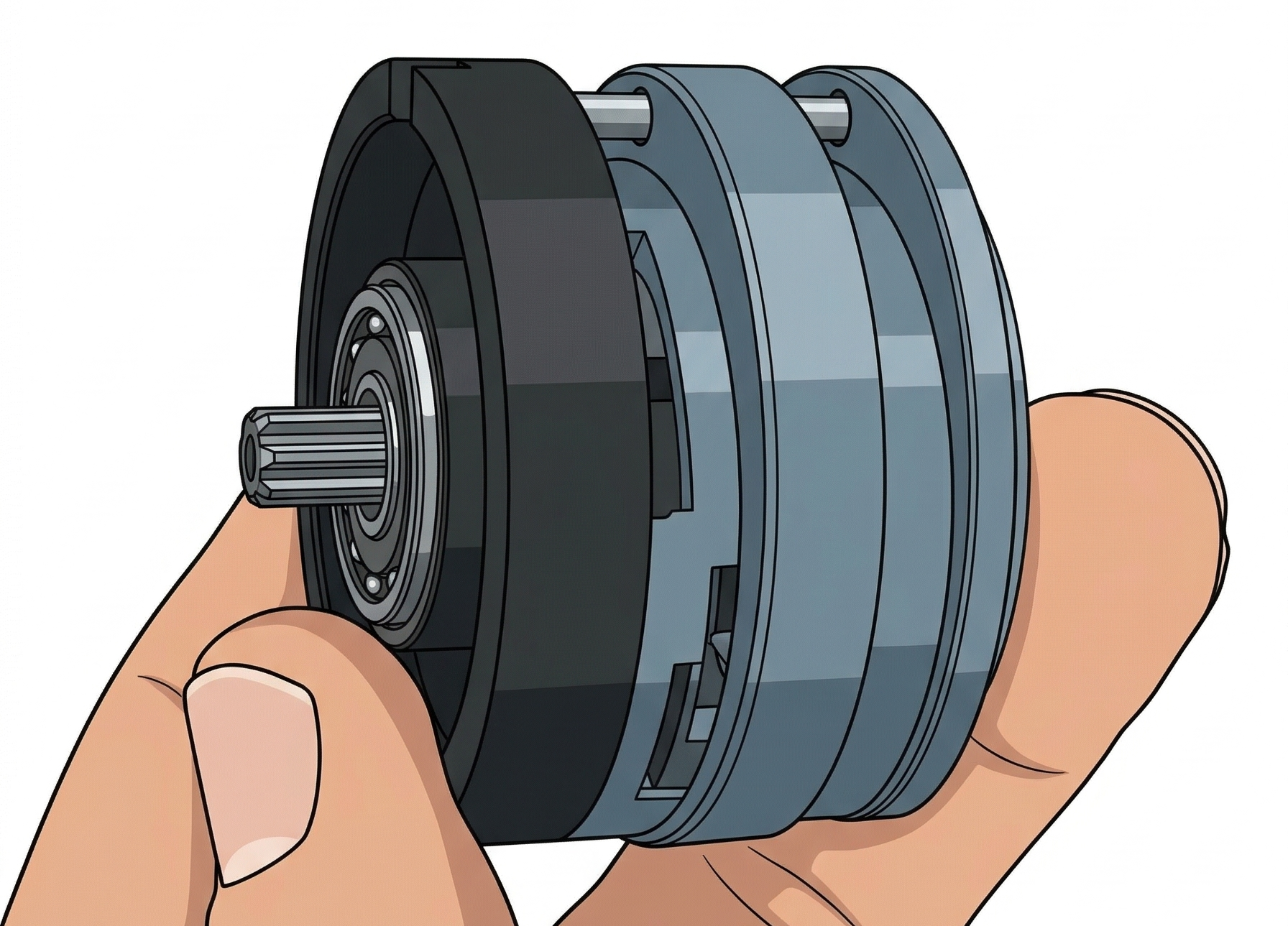 Step 2: Remove motor from housing