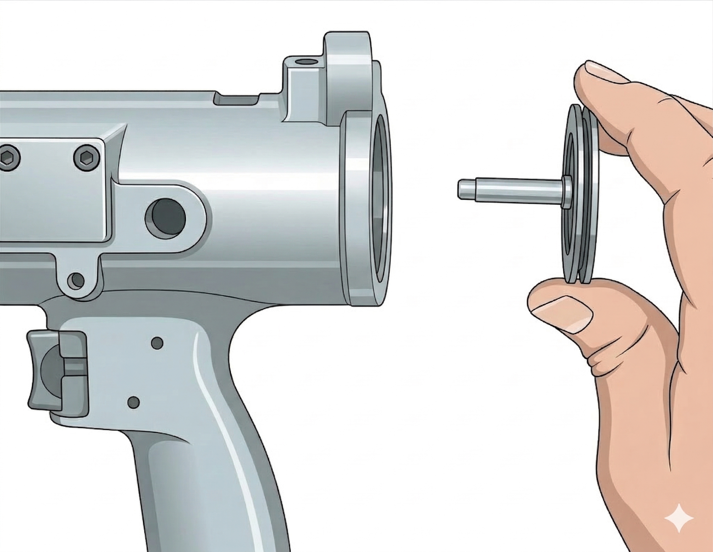 Step 4: Remove rear bearing plate support