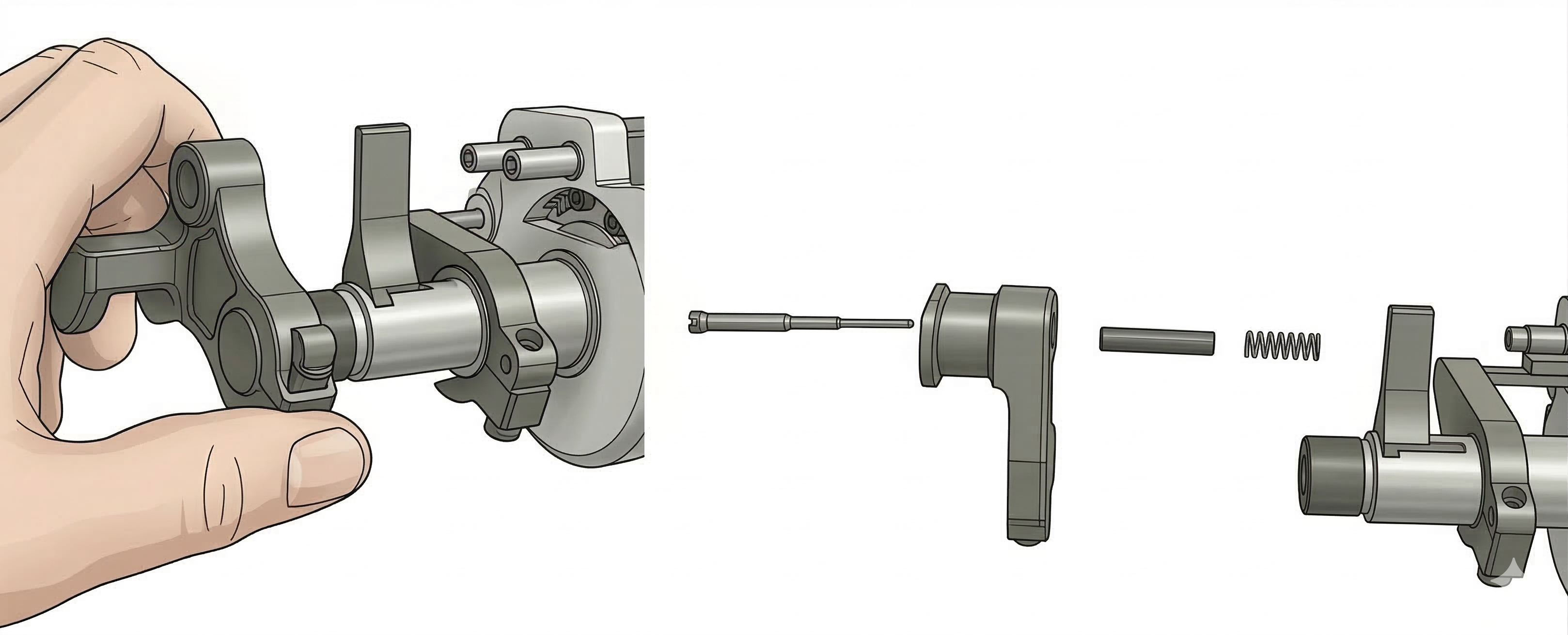 Step 3: Remove pressure foot