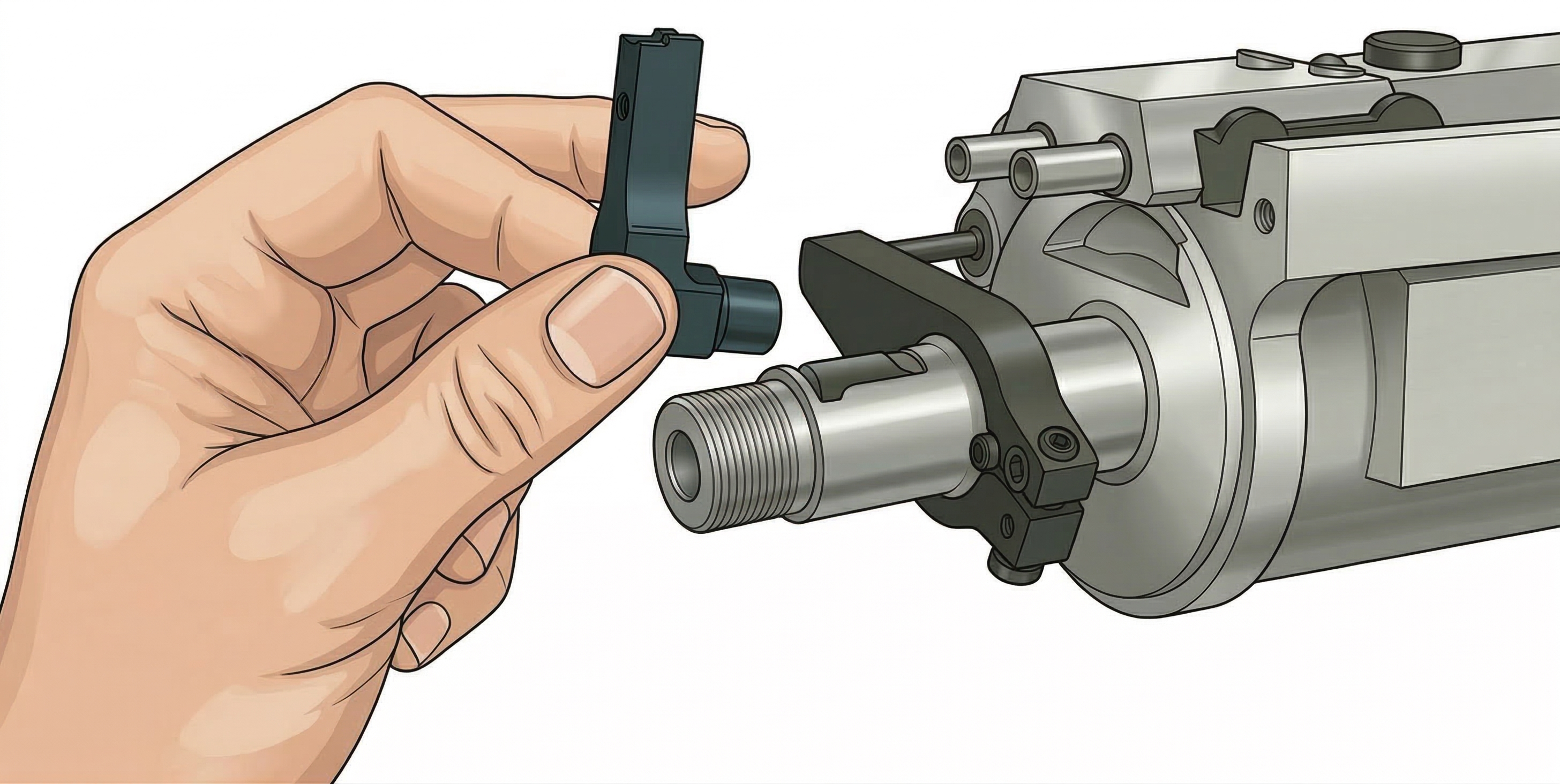 Step 5: Retract and remove lift finger