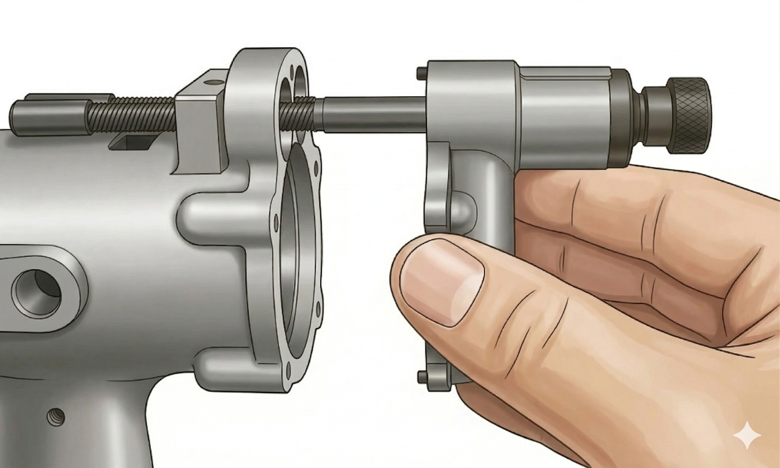 Step 6: Remove backhead and spindle assemblies