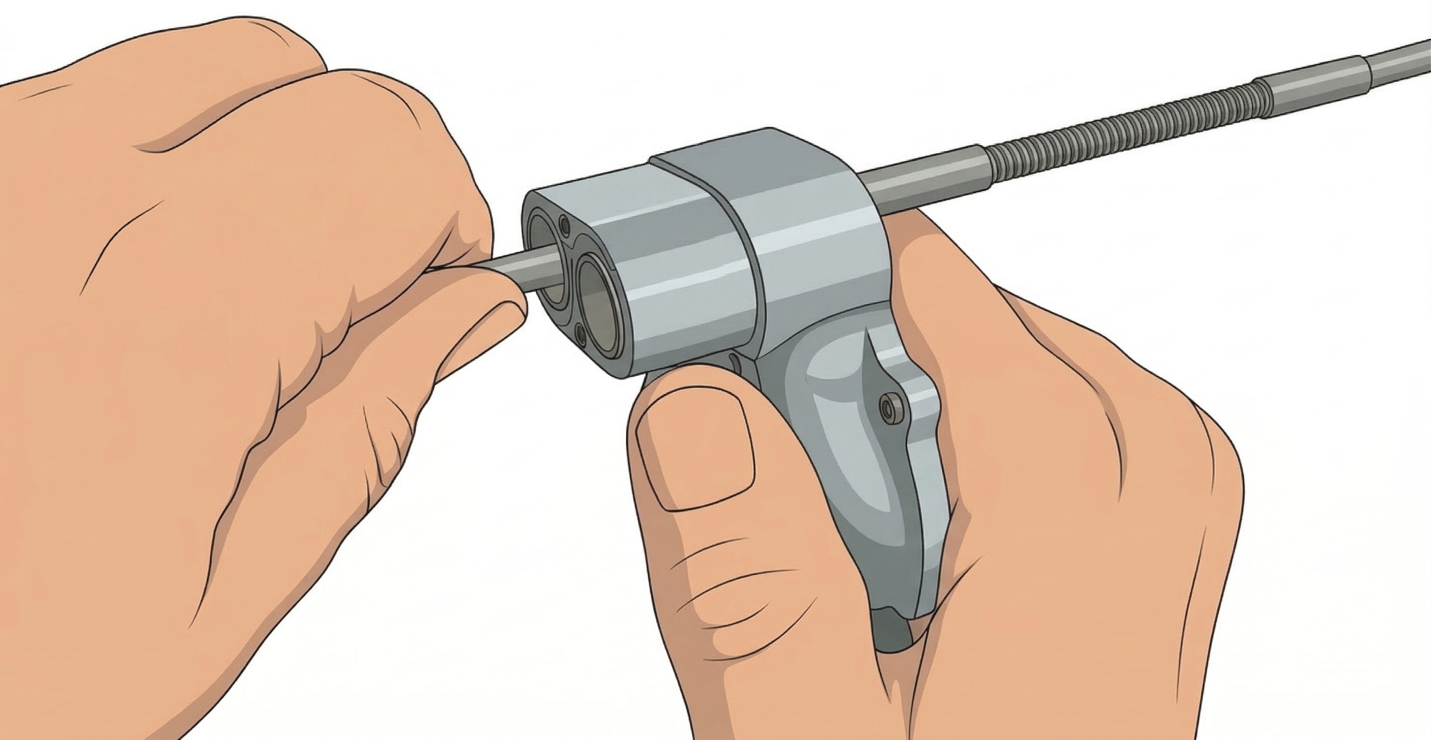 Step 8: Remove spindle adjustment screws